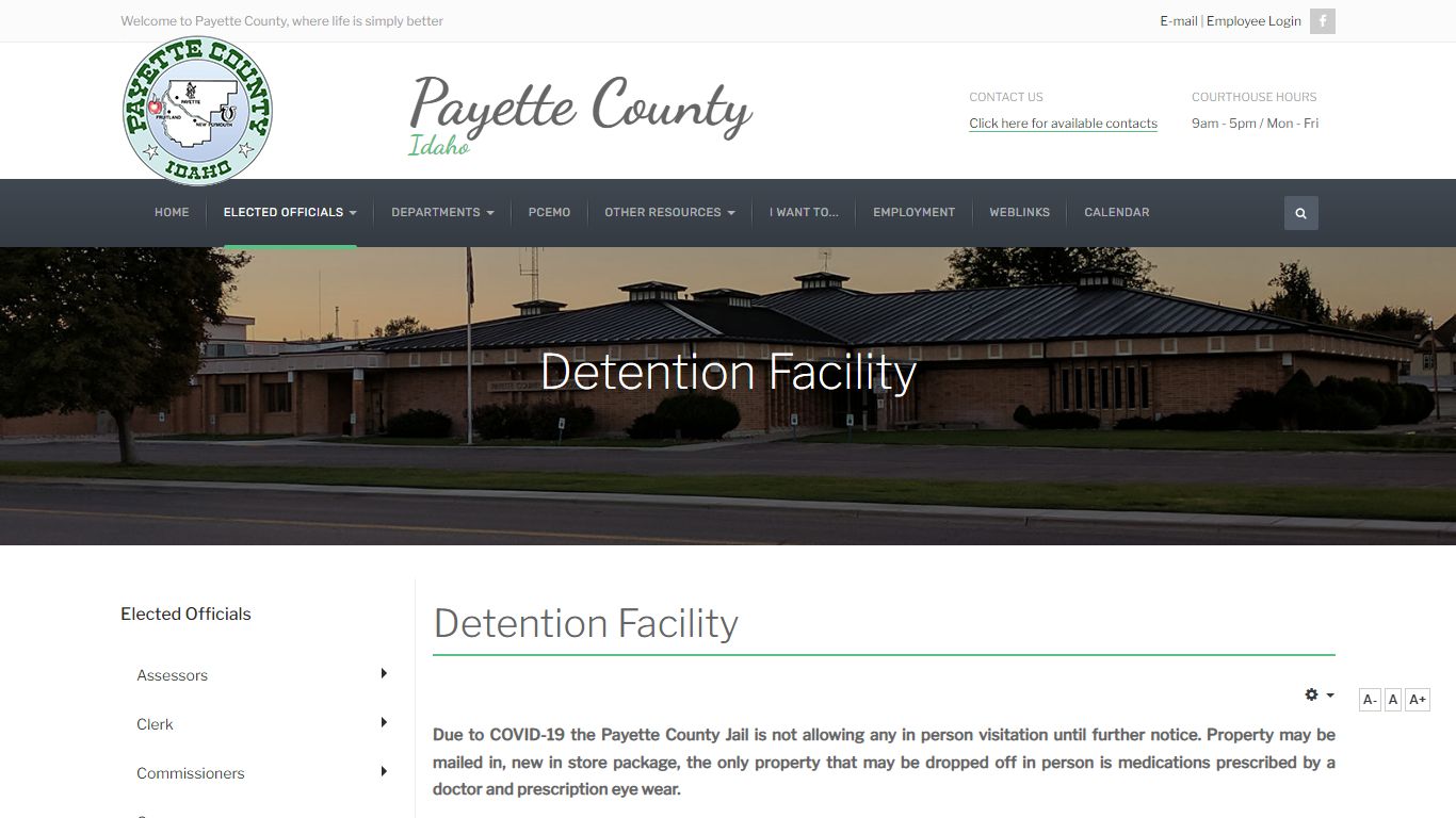 Detention Facility - Payette County